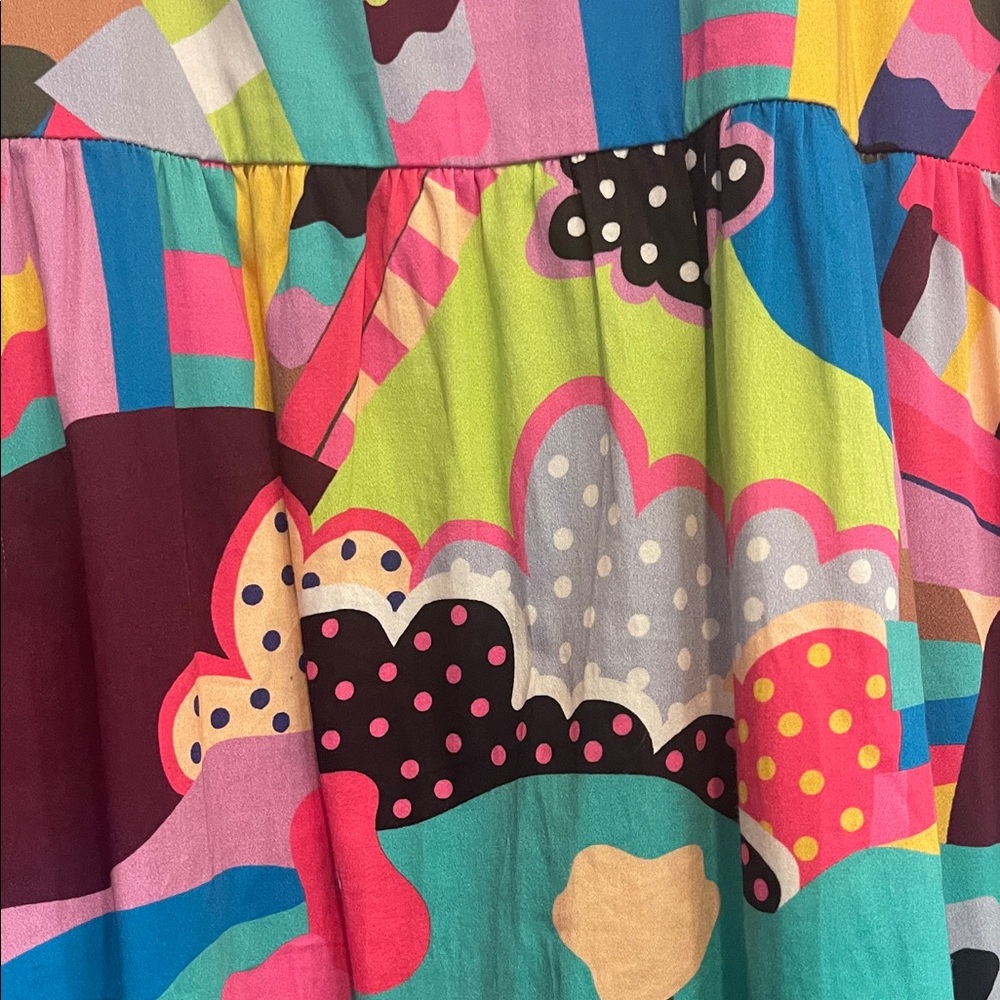 Crosby Colorful Printed Dress - Vibrant Multi-Color - Picture 4 of 7